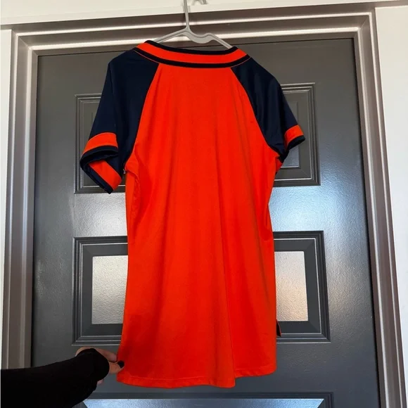 Orange and Navy Houston Astros Jersey - Picture 3 of 4
